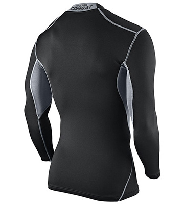 Nike Mens Pro Combat HyperWarm Compression DF Max Mock Top - Black - main image