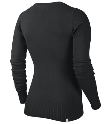 Nike Womens Knit Tennis Sweater - Black/White - main image