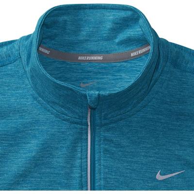 Nike Womens Element 1/2 Zip L.S. Running Shirt - Blue Lagoon/Heather - main image