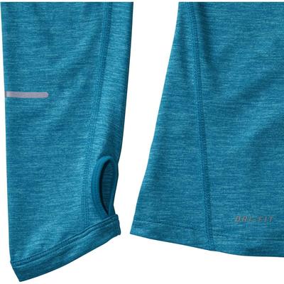 Nike Womens Element 1/2 Zip L.S. Running Shirt - Blue Lagoon/Heather - main image