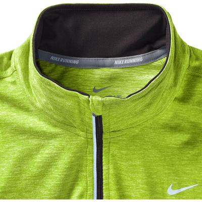 Nike Womens Element 1/2 Zip L.S. Running Shirt - Volt/Black - main image