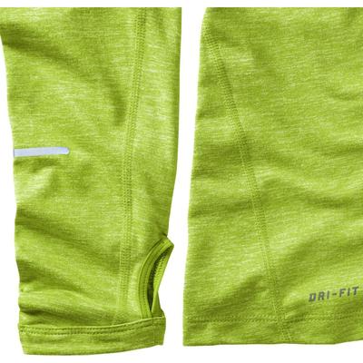 Nike Womens Element 1/2 Zip L.S. Running Shirt - Volt/Black - main image