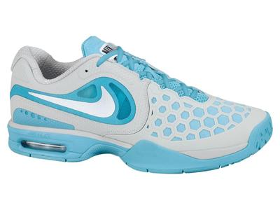 Nike Mens Air Max CourtBallistec 4.3 Tennis Shoes - Grey/Blue - main image