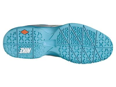 Nike Mens Air Max CourtBallistec 4.3 Tennis Shoes - Grey/Blue - main image