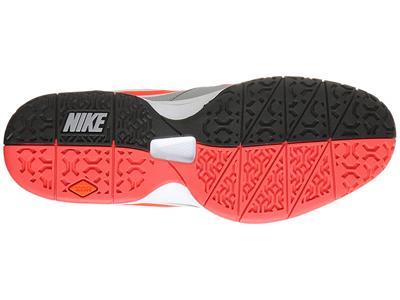 Nike Mens Air Max CourtBallistec 4.3 Tennis Shoes - Grey/Crimson - main image