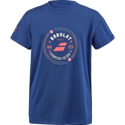 Babolat Boys Exercise Grap Tee - Estate Blue - main image