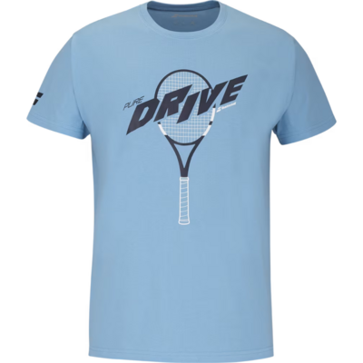 Babolat Unisex Drive Cotton Tee Junior - Blue - main image