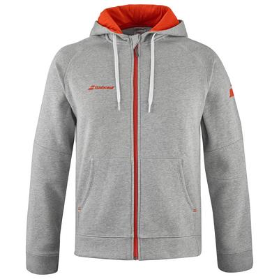 Babolat Mens Exercise Hood Jacket - Flecked Grey - main image