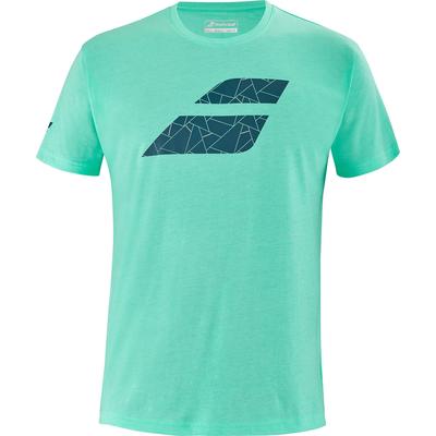 Babolat Mens Exercise Big Flag Tee - Heather Green - main image