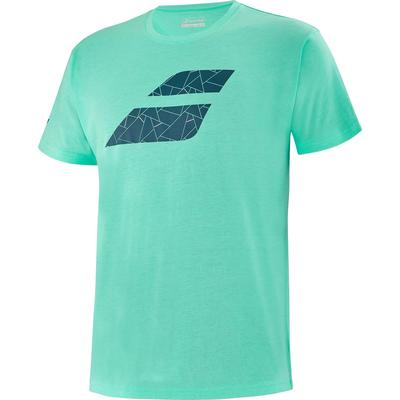 Babolat Mens Exercise Big Flag Tee - Heather Green - main image