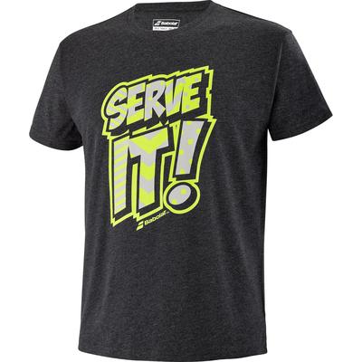 Babolat Mens Exercise Message Tee - Heather Black - main image