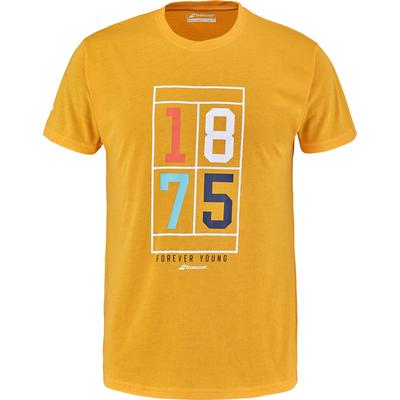 Babolat Mens Exercise Vintage Tee - Heather Yellow - main image