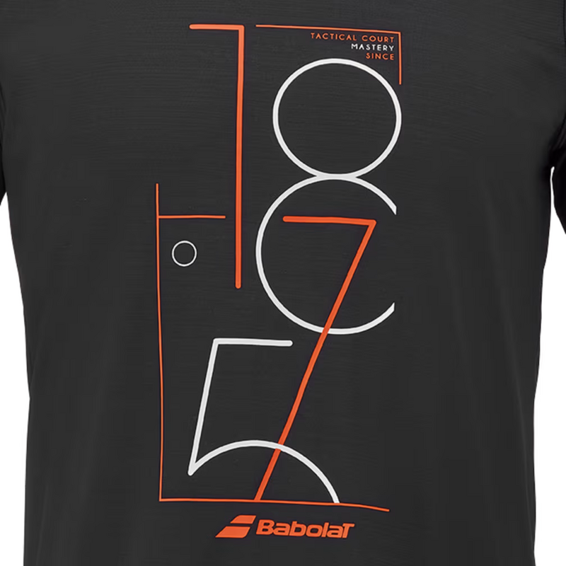 Babolat Mens Graphic Tee - Black - main image