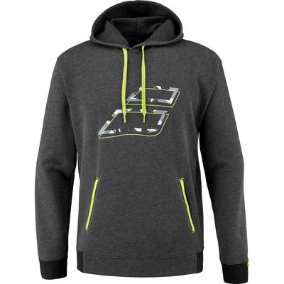 Babolat Mens Aero Hoodie - Heather Black/Yellow - main image