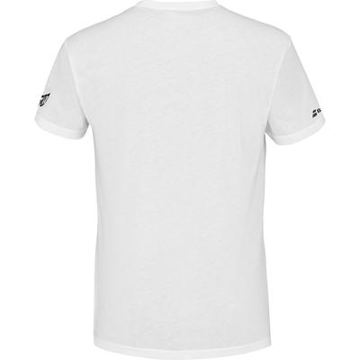 Babolat Mens Aero Cotton Tee - White/Yellow - main image