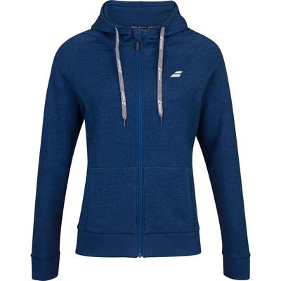 Babolat Womens Exercise Hood Jacket - Estate Blue Heather - main image