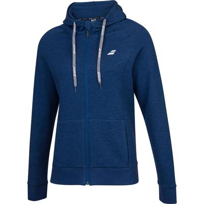 Babolat Womens Exercise Hood Jacket - Estate Blue Heather - main image