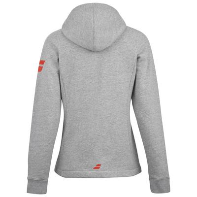 Babolat Womens Exercise Hood Jacket - Flecked Grey - main image