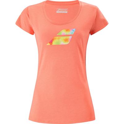Babolat Womens Exercise Big Flag Tee - Orange - main image