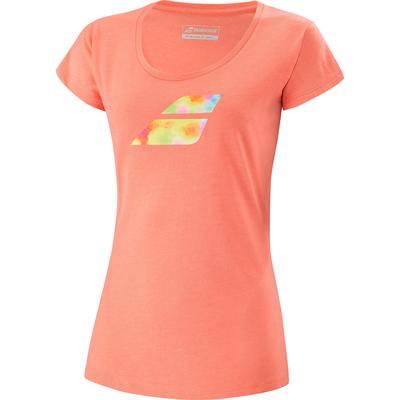 Babolat Womens Exercise Big Flag Tee - Orange - main image