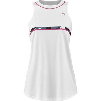 Babolat Womens Aero Cotton Tank - Heather White/Grey - main image