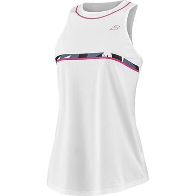 Babolat Womens Aero Cotton Tank - Heather White/Grey - main image