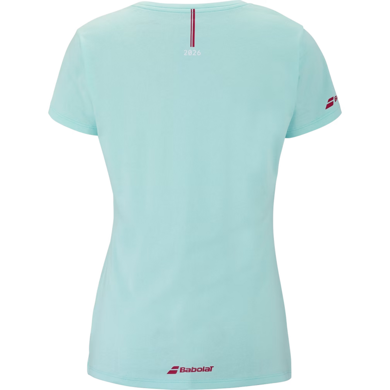 Babolat Womens Exercise Message Tee - Blue Tint - main image