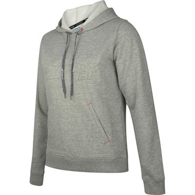 Babolat Womens Exercise Hood Sweat - High Rise/Heather - main image