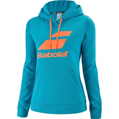 Babolat Womens Exercise Hood Sweat - Blue/Orange - main image