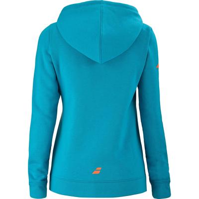 Babolat Womens Exercise Hood Sweat - Blue/Orange - main image
