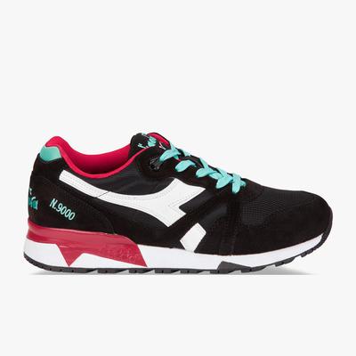 Diadora Mens N9000 III Running Shoes - Black Waterfall/Chilli Pepper - main image