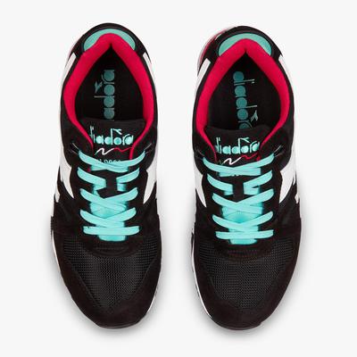 Diadora Mens N9000 III Running Shoes - Black Waterfall/Chilli Pepper - main image