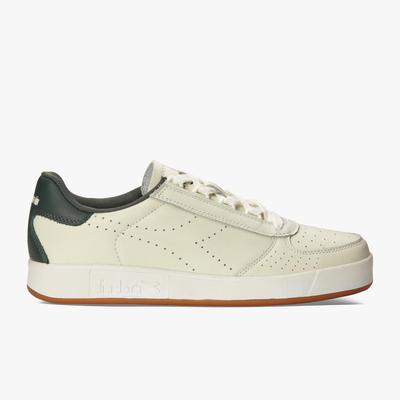 Diadora Mens B.Elite Premium L Shoes - White/Jungle Green - main image