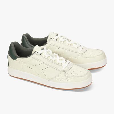 Diadora Mens B.Elite Premium L Shoes - White/Jungle Green - main image
