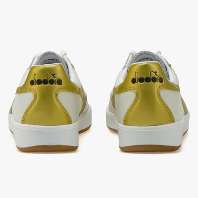 Diadora Mens B.Elite Premium L Shoes - White/Gold