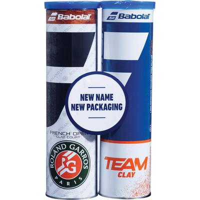 Babolat Team Clay Bi-Pack Tennis Balls (4 Ball Cans) - main image