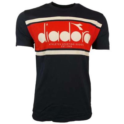 Diadora Mens BL Short Sleeve Tee - Navy/Red/White - main image