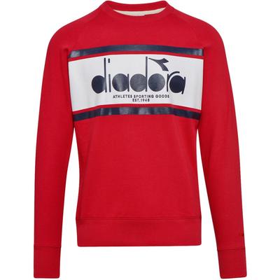 Diadora Mens Crew Sweatshirt - Red - main image