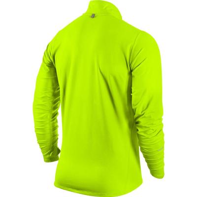 Nike Mens Element 1/2 Zip LS Running Shirt - Volt/Reflective Silver - main image