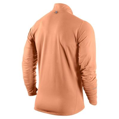 Nike Mens Element 1/2 Zip LS Running Shirt - Coral/Reflective Silver - main image