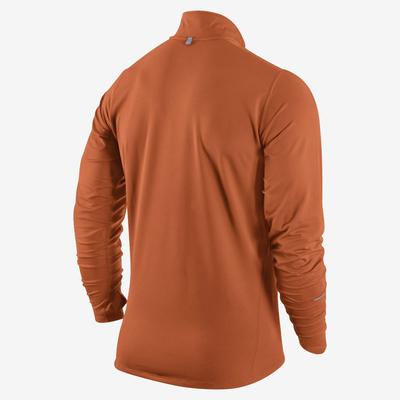 Nike Mens Element 1/2 Zip LS Running Shirt - Orange/Reflective Silver - main image