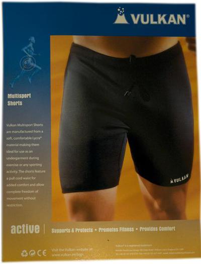 Vulkan Lycra Shorts - Black