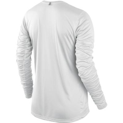 Nike Womens Miler Long Sleeve Running Top - White/Reflective Silver - main image