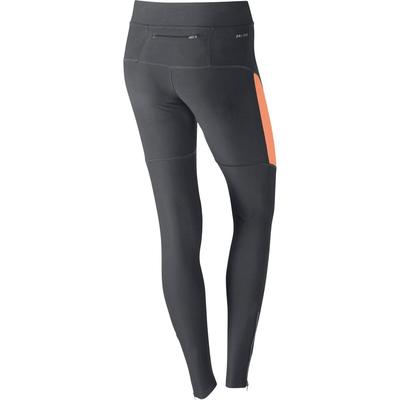 Nike Womens Filament Running Tights - Dark Grey/Atomic Orange - main image
