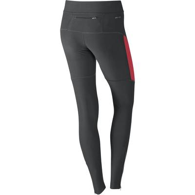 Nike Womens Filament Running Tights - Dark Ash/Action Red/Matte Silver - main image