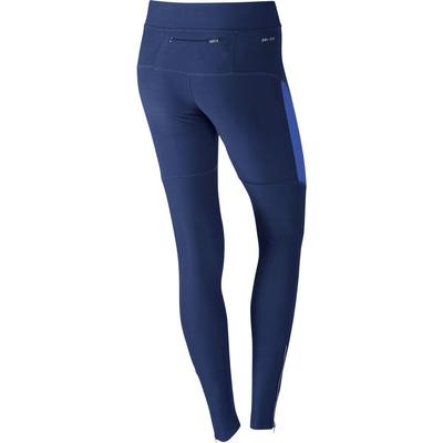 Nike Womens Filament Running Tights - Deep Royal Blue/Matte Silver - main image