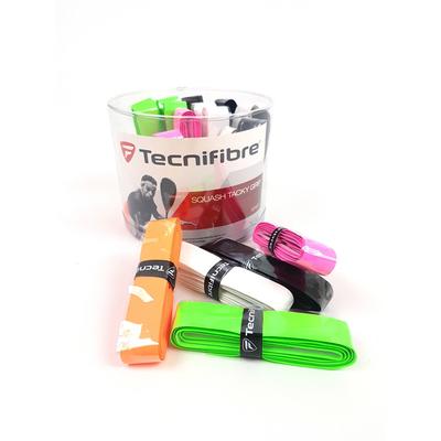 Tecnifibre Squash Tacky Grip (Box of 24) - Mixed Colours