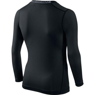 Nike Boys Pro Core Compression LS Crew - Black/Cool Grey - main image