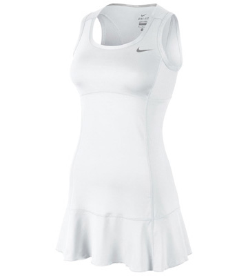 Nike Womens Flounce Knit Dress - White/Matte Silver - main image