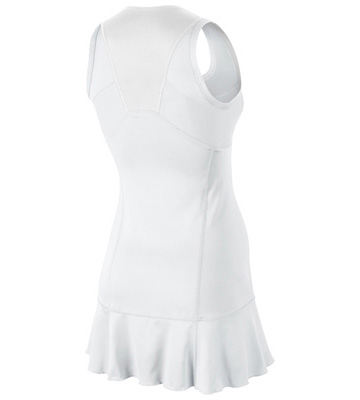 Nike Womens Flounce Knit Dress - White/Matte Silver - main image